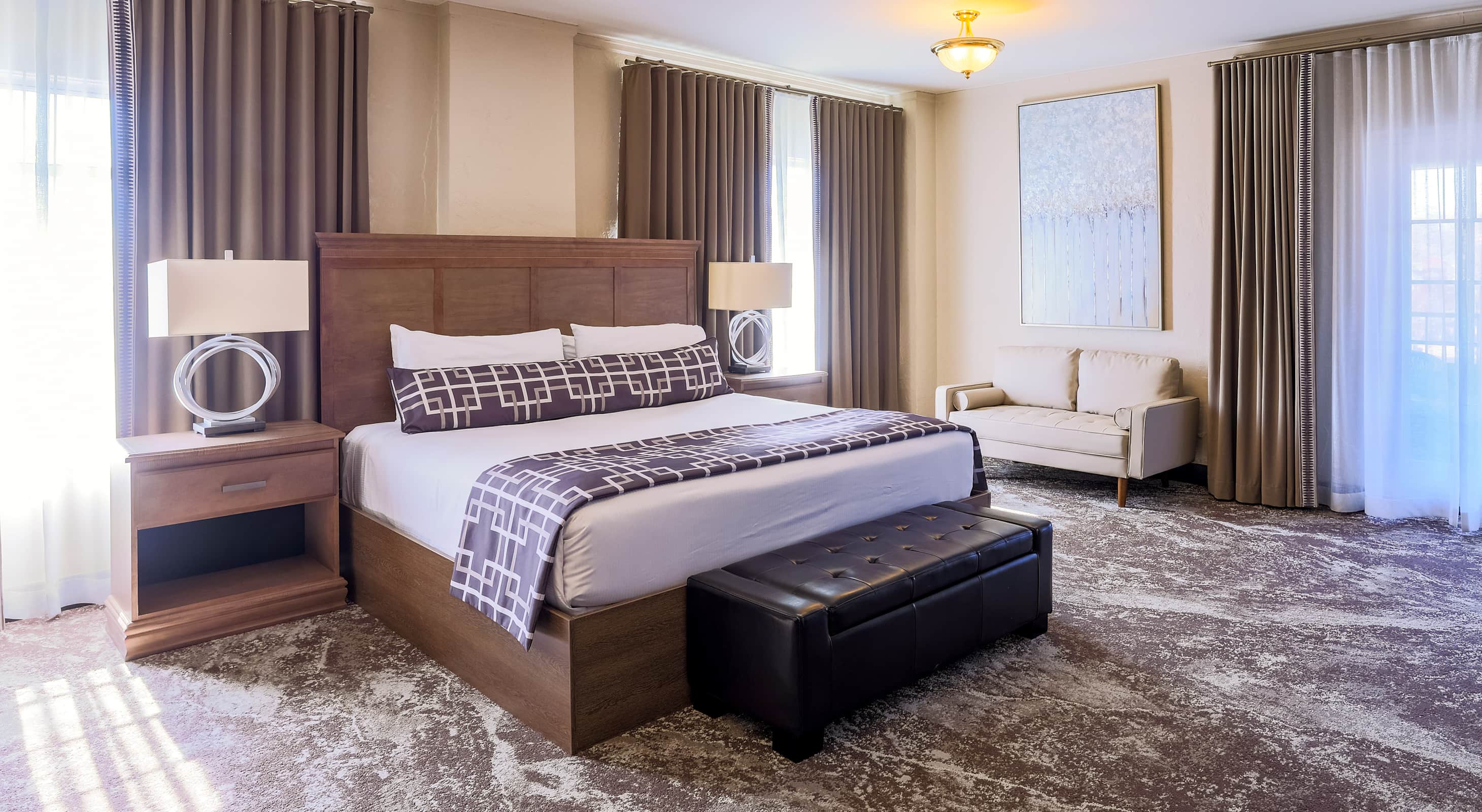 Luxury King Room at our Illinois inn